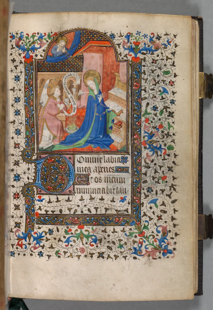 Book of Hours (Use of Paris): Fol. 37r, Annunciation by The Bedford Master
