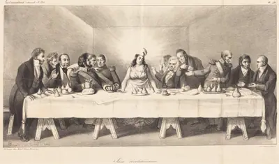 Scène révolutionnaire: Parody on the Last Supper