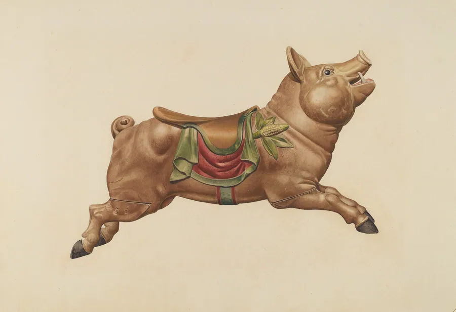 Carousel Pig by Henry Tomaszewski