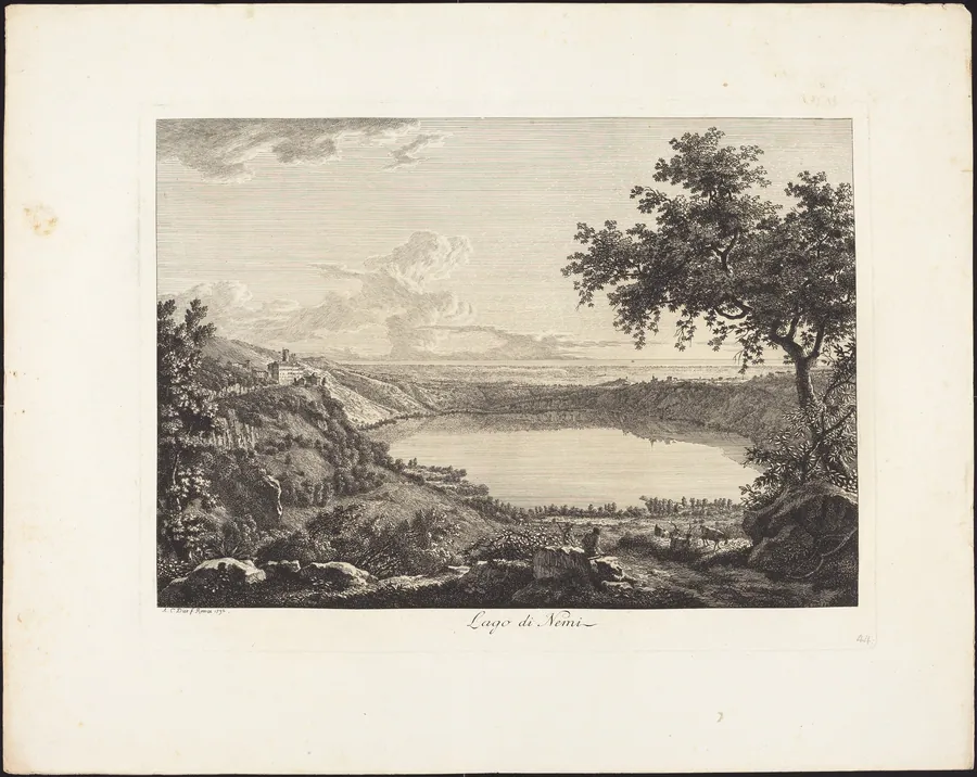 Lago di Nemi by Albert Christoph Dies