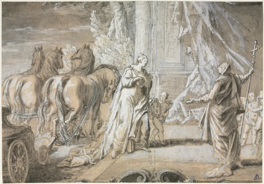 Madame de Maintenon Returning to the Catholic Church [2] by Charles Dominique Joseph Eisen