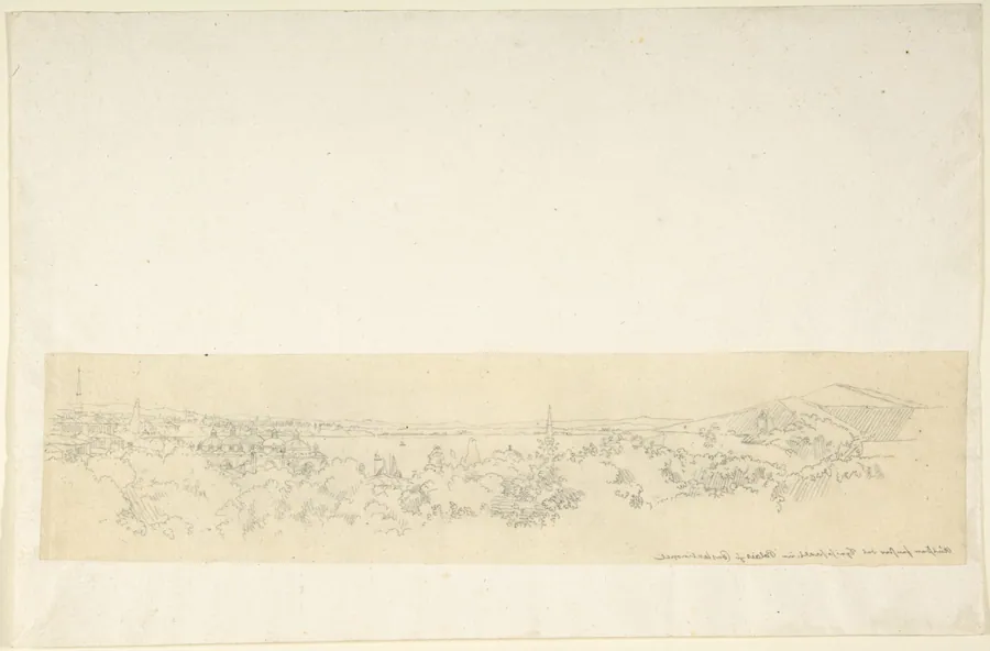 Landscape near Constantinople by Franz von Hauslab the Younger
