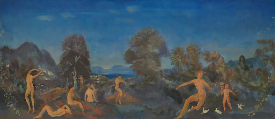 Hermes and the Infant Dionysus by Arthur B. Davies