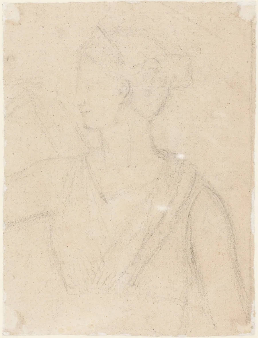 Study of the Statue of Diana in the Vatican [verso] by Benjamin Robert Haydon