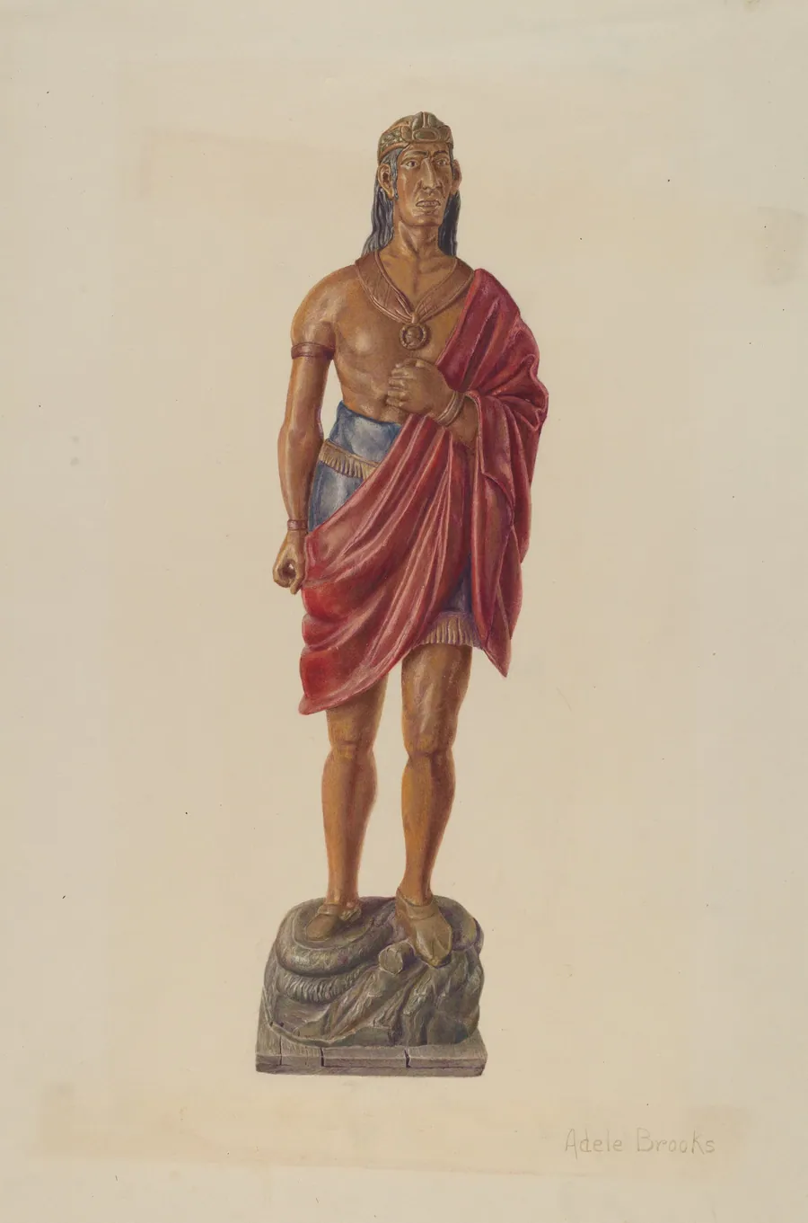 Cigar Store Indian by Adele Brooks