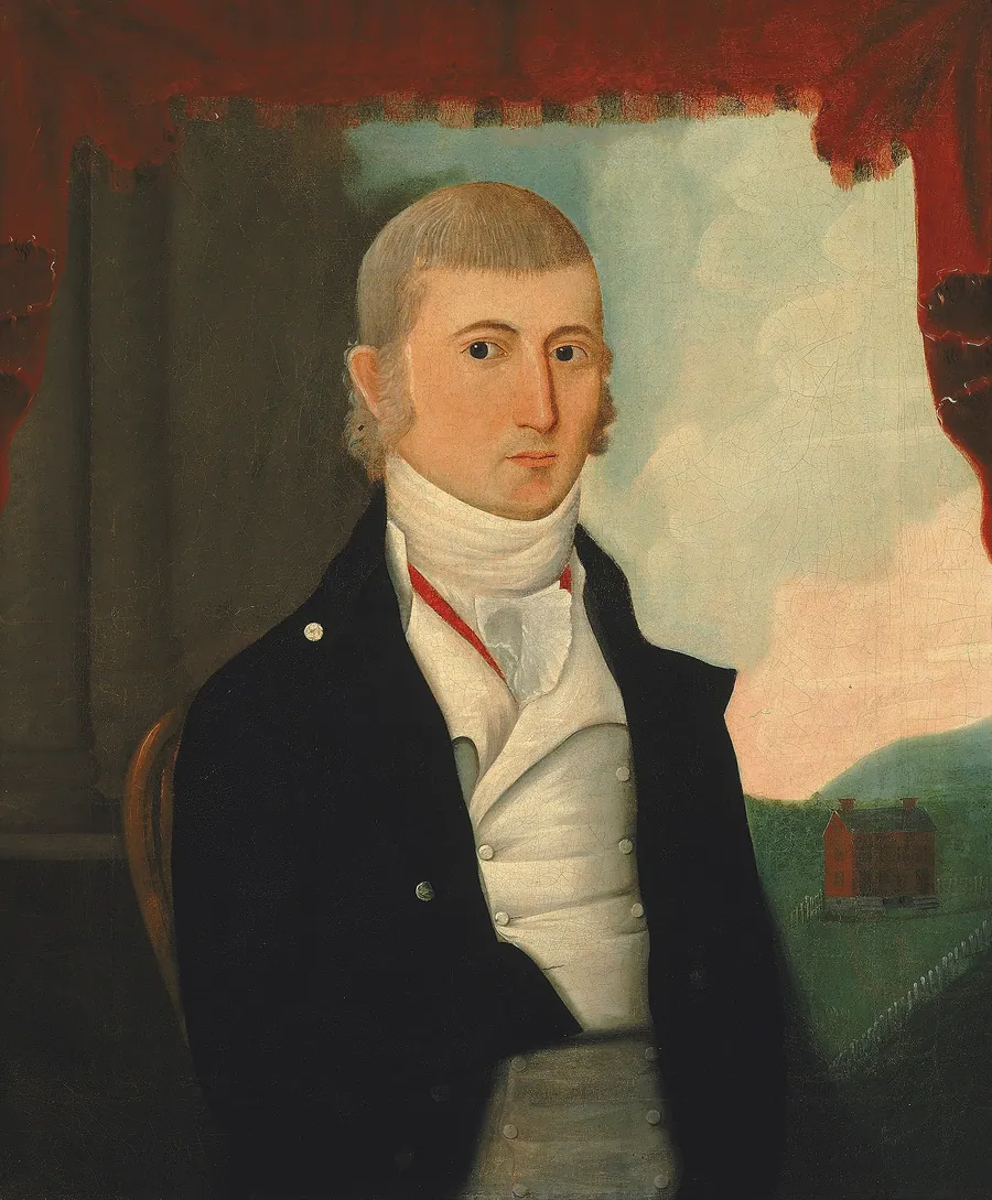 Captain Charles McKnight by Jacob Frymire, born Lancaster County, PA ca. 1765-died Hamilton Township, PA 1822
