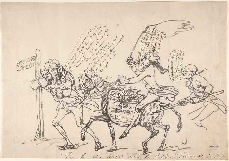 The Q A loaded with the spoils of India and Britain, March 6, 1788 by Thomas Rowlandson