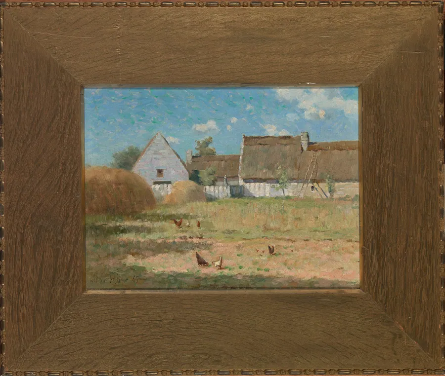 Brittany Farm by Arthur Wesley Dow, born Ipswich, MA 1857-died New York City 1922