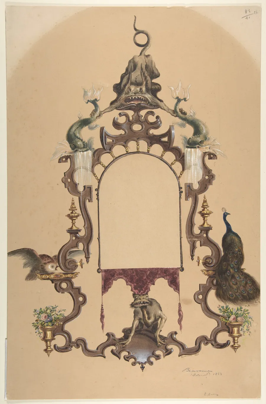 Design for a Frame by Edouard [?] Bouvenne