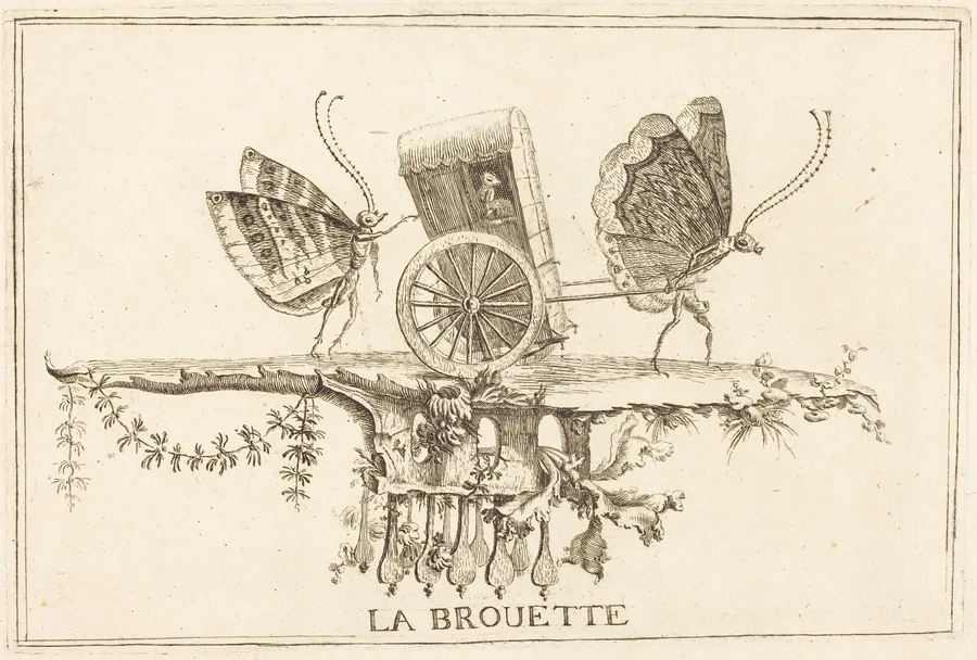 La Brouette (The Paltry Coach) by Charles Germain de Saint-Aubin
