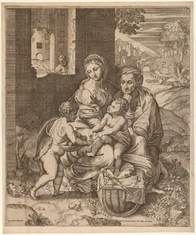 The Holy Family (La Perla) (after Raphael)