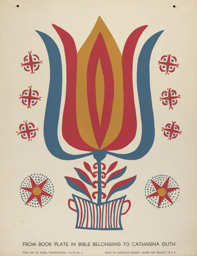 Plate 9: From Portfolio "Folk Art of Rural Pennsylvania"