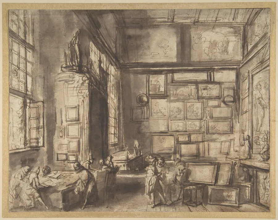 Interior of a Picture Gallery by Hans Jordaens III