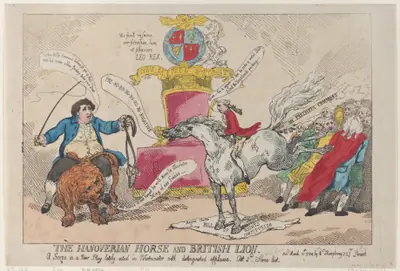 The Hanoverian Horse and British Lion
