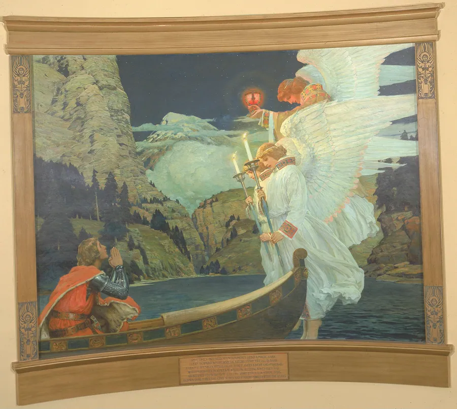 The Knight of the Holy Grail by Frederick J. Waugh, born Bordentown, NJ 1861-died Provincetown, MA 1940