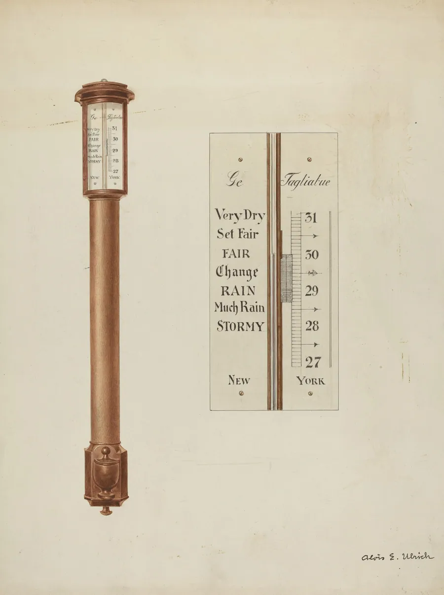 Shaker Barometer by Alois E. Ulrich