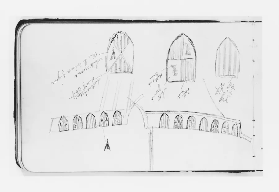 Studies of Coats of Arms for the Landing of Columbus (from Sketchbook) by Albert Bierstadt