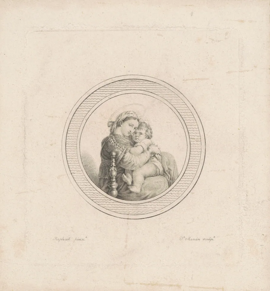 Madonna della seggiola by Charles B. J. Févret de Saint-Mémin