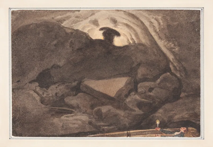 Scene in a Cave by George Cumberland