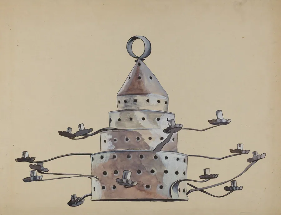 Tin Candelabra by E. Boyd