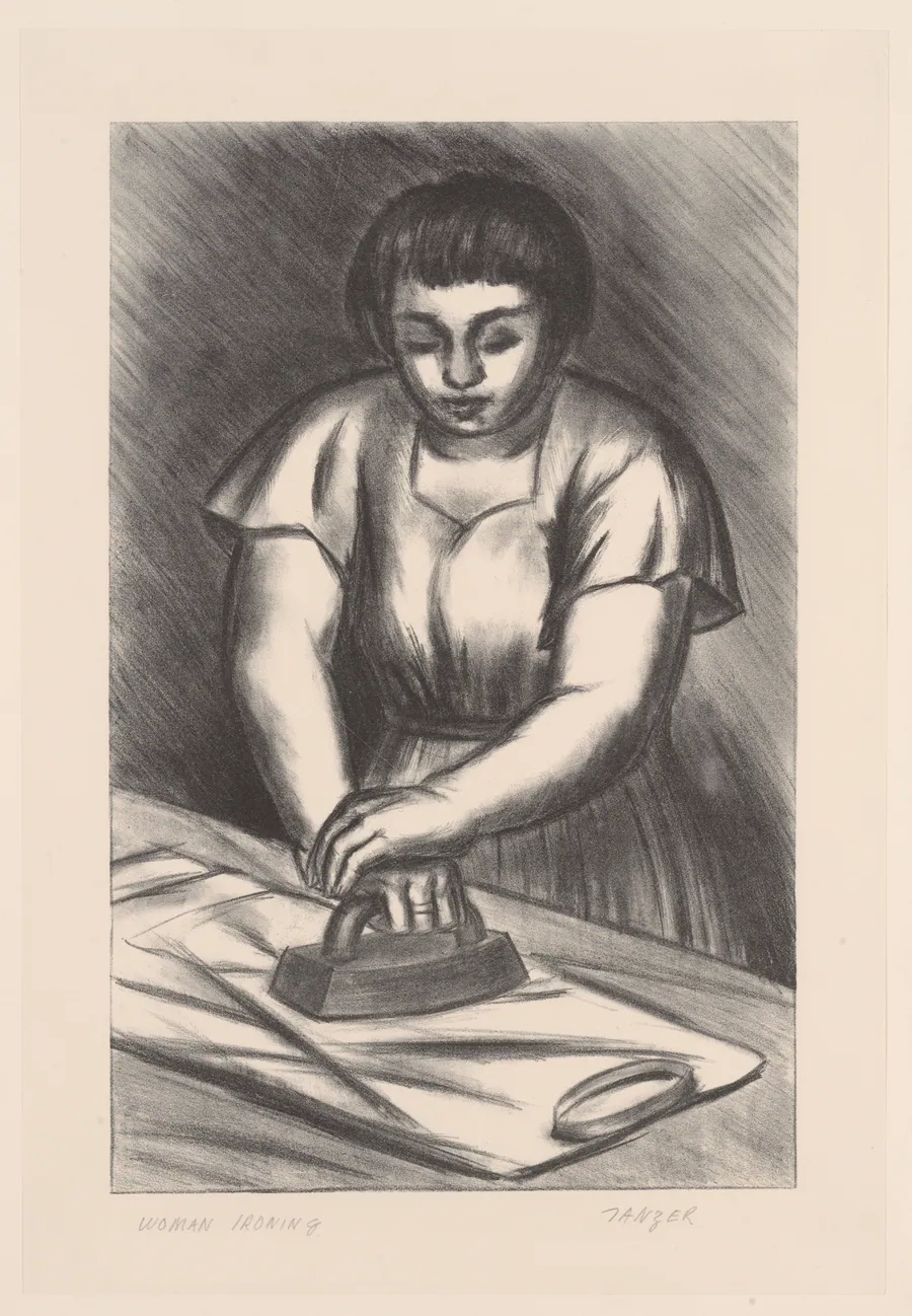 Woman Ironing by Julius Tanzer