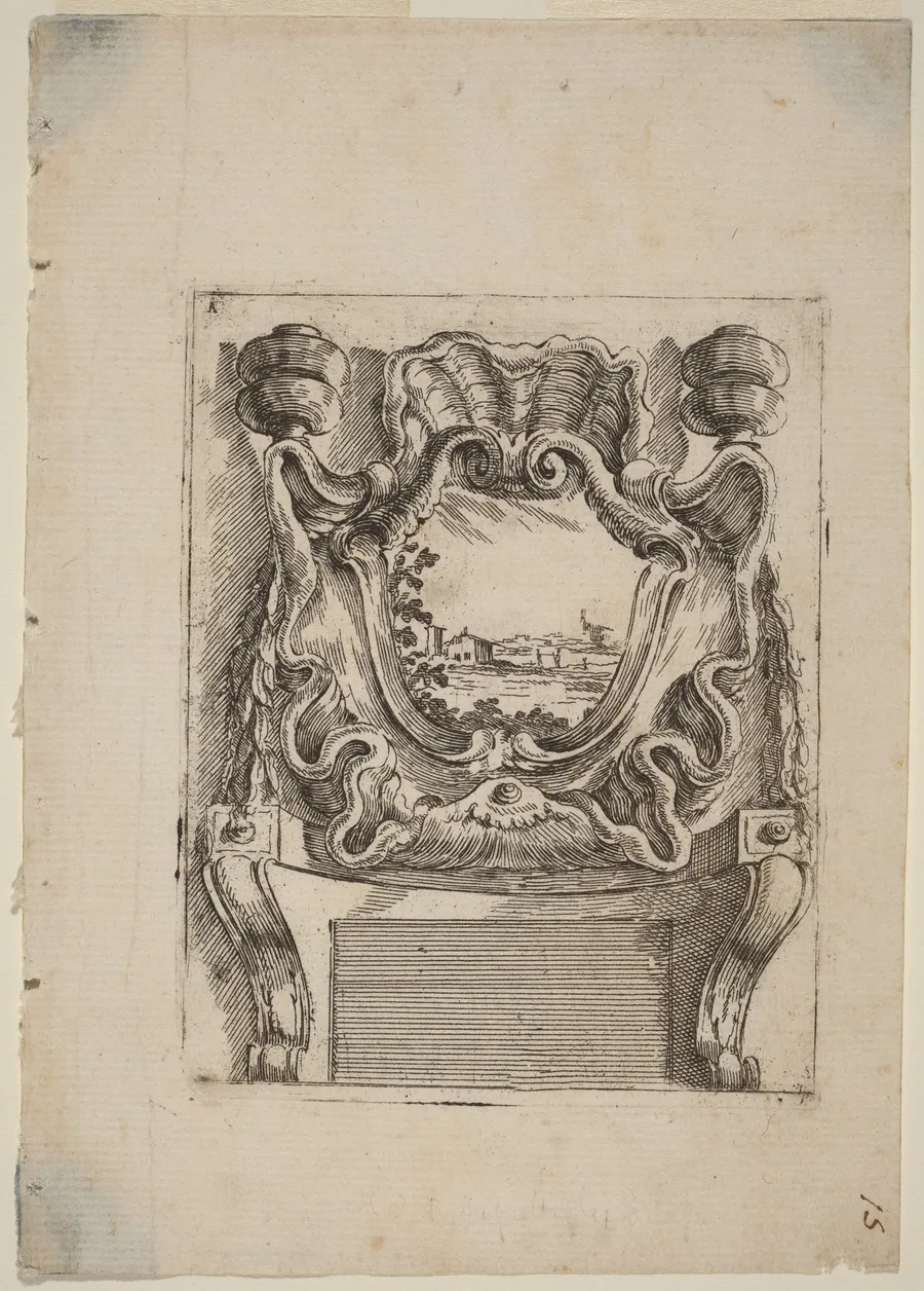 Architectural Motif with a Landscape by Carlo Antonio Buffagnotti
