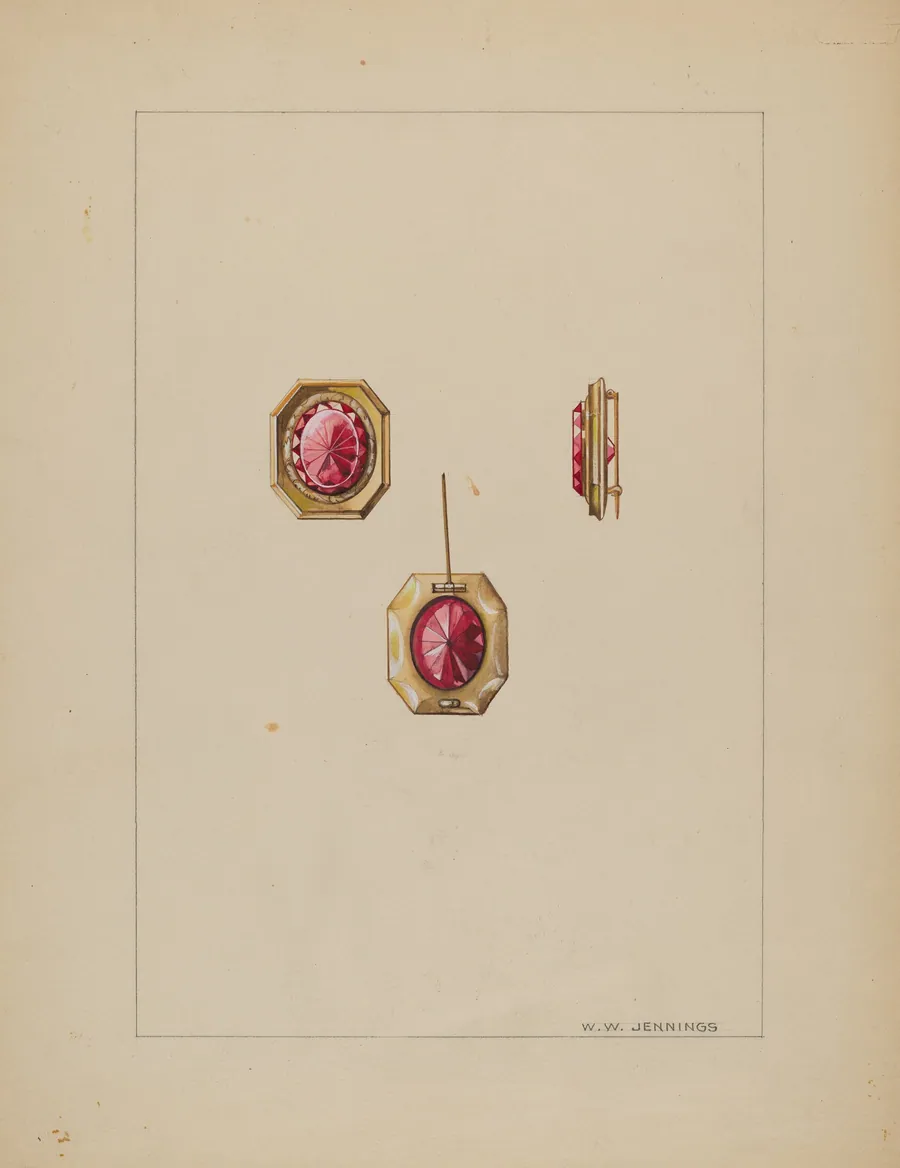 Brooch by Walter W. Jennings