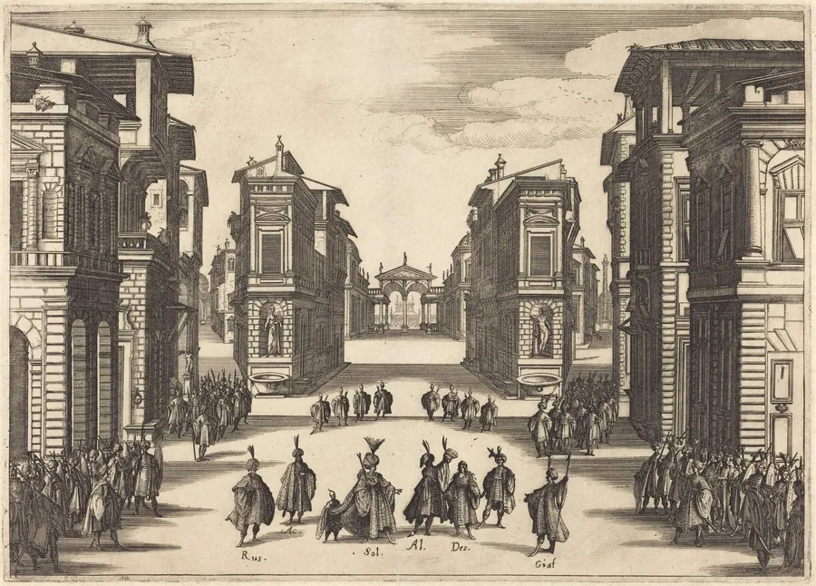 Il Solimano, Act IV by Jacques Callot