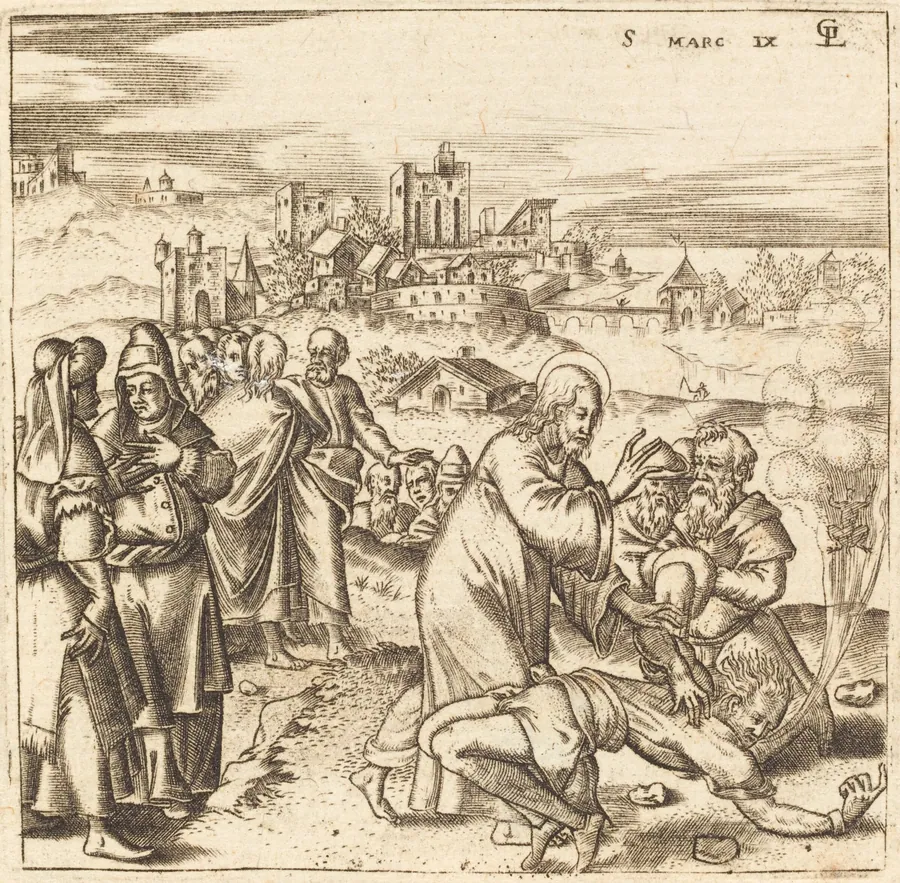 Christ Heals the Epileptic Boy by Léonard Gaultier