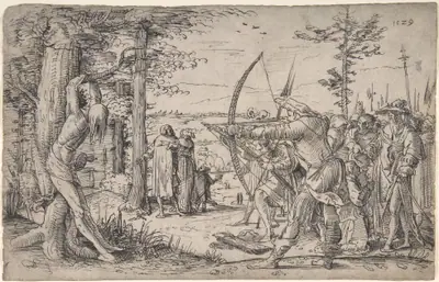 The King's Sons Shooting at Their Father's Corpse