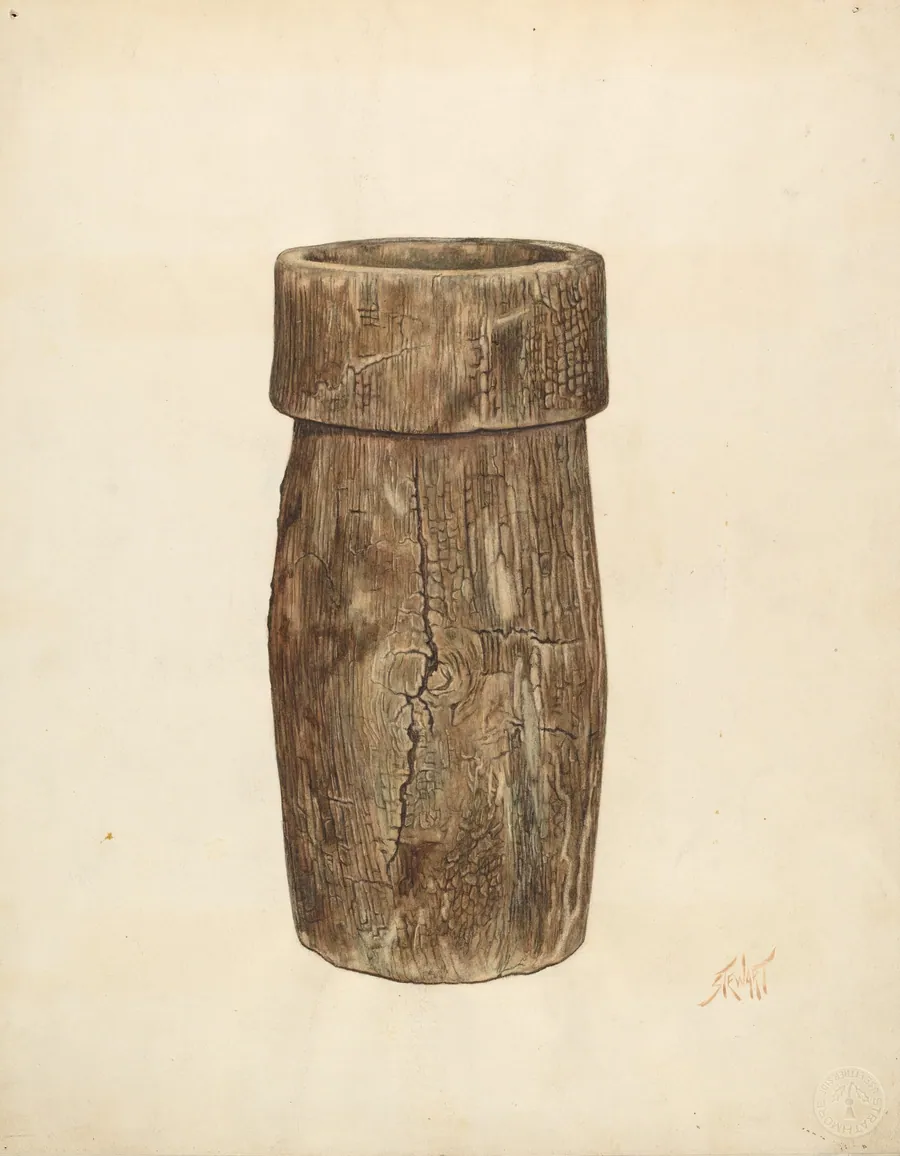 Lead Miner's Wooden Bucket by Paul Poffinbarger