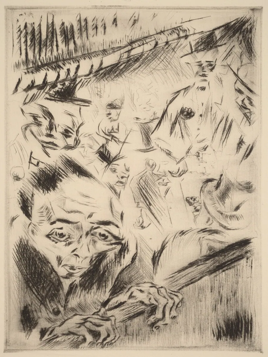 Robert in the Theater by Walter Gramatté