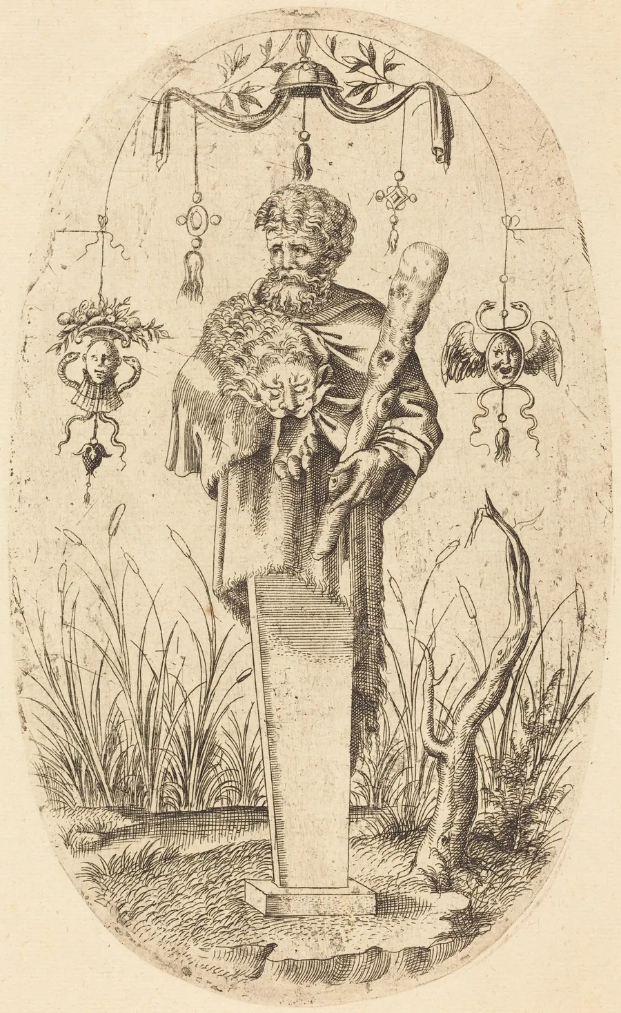 Hercules with His Club by Jean Mignon