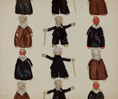 Plate of Dolls
