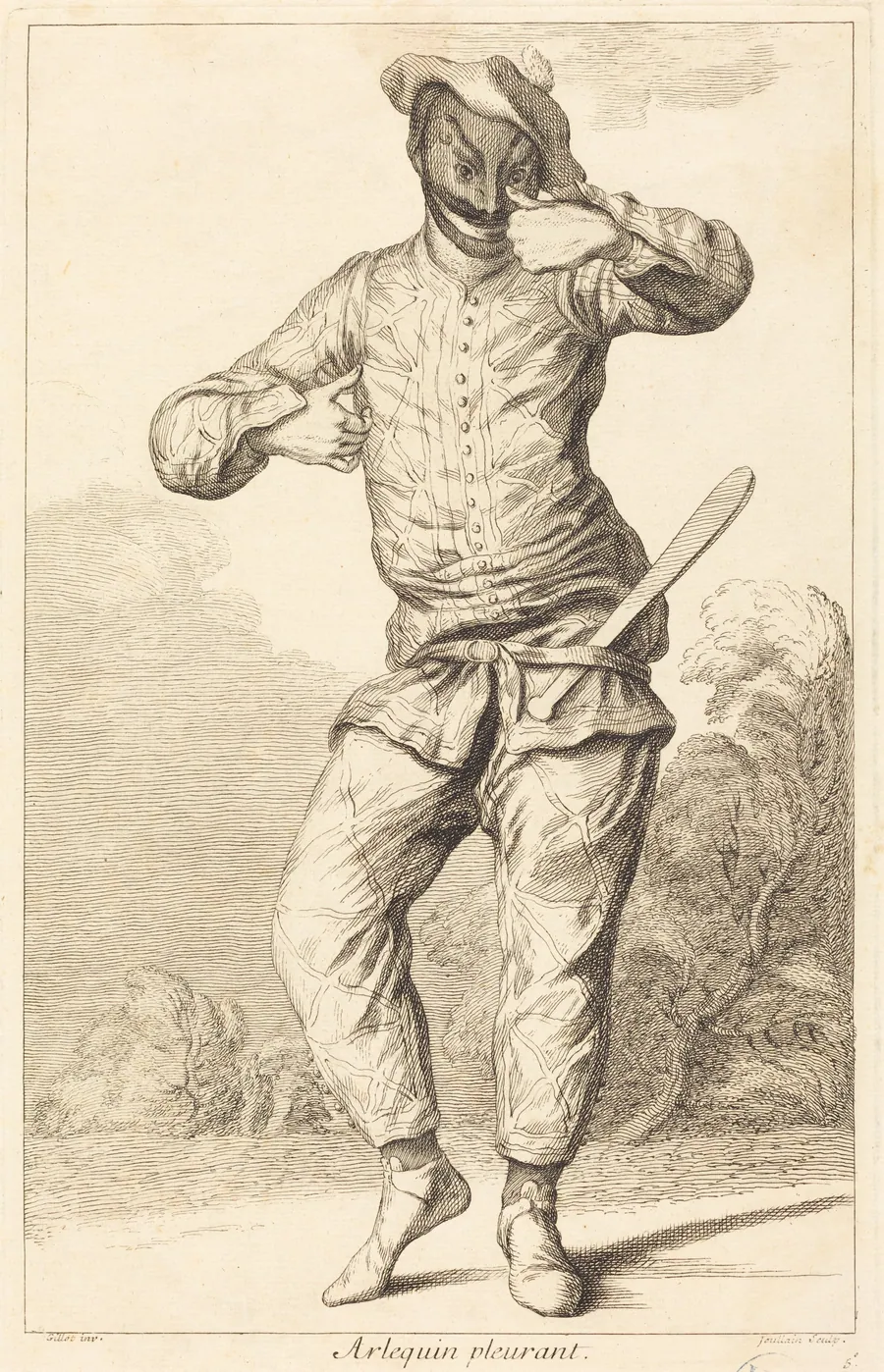 Arlequin pleurant by François Joullain