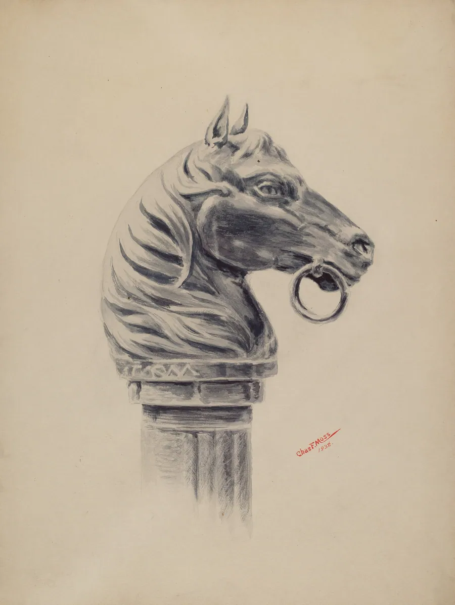 Hitching Post by Charles Moss