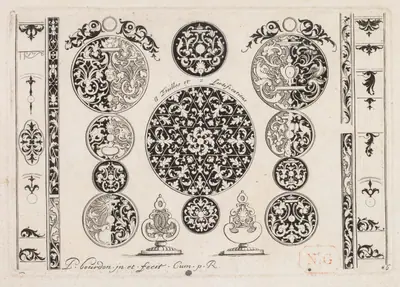 # 6 from " Livre second essais de gravjre " second book of Engraved Designs