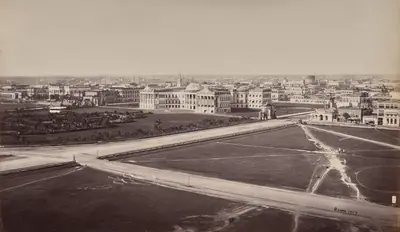 Calcutta. General View. Government House in the Foreground