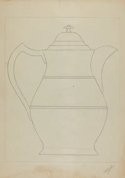 Covered Water Pitcher