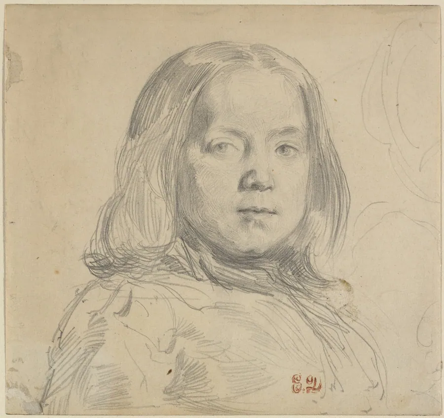 Portrait of a Child by Eugène Delacroix