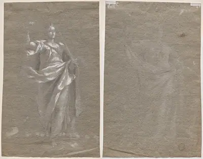 Allegorical Figure (recto and verso)
