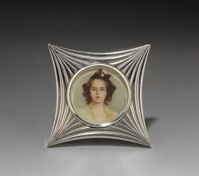 Frame with Portrait Miniature of Princess Yusopov