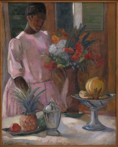 Rose dækker bord