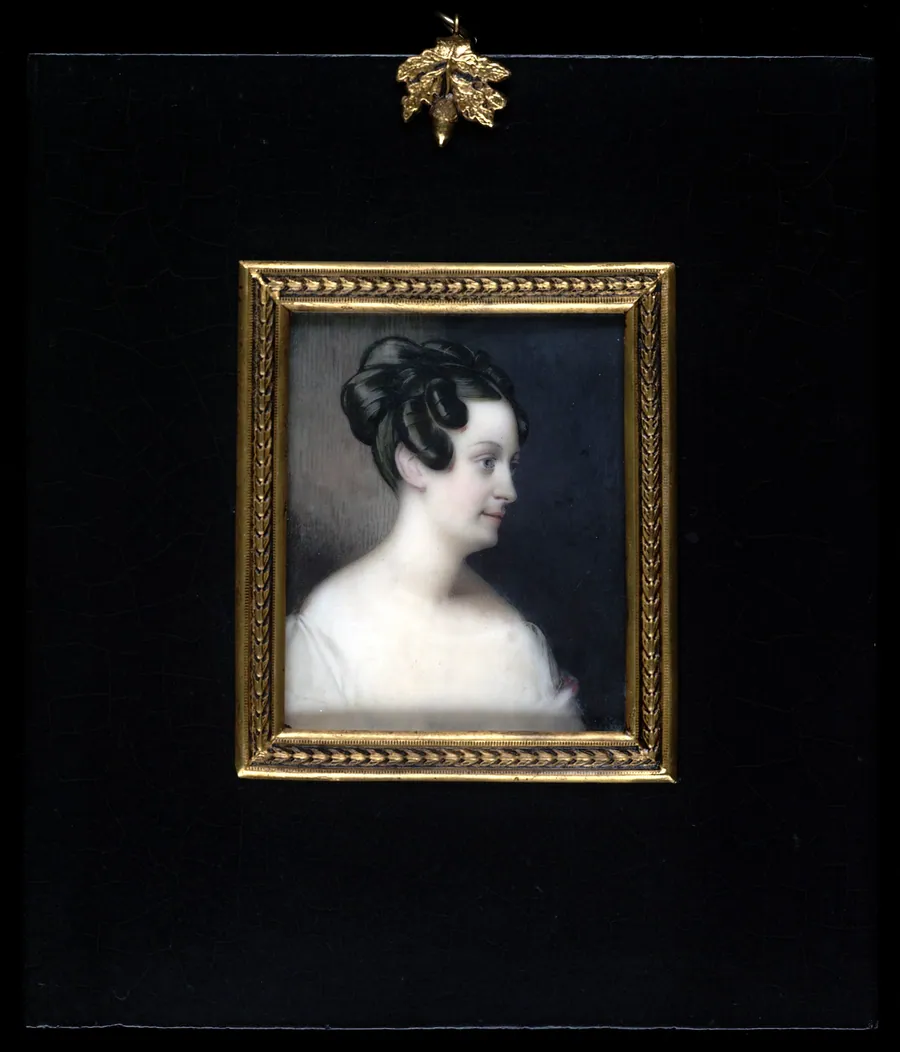 Mrs. George Catlin (Clara Bartlett Gregory) by George Catlin, born Wilkes-Barre, PA 1796-died Jersey City, NJ 1872