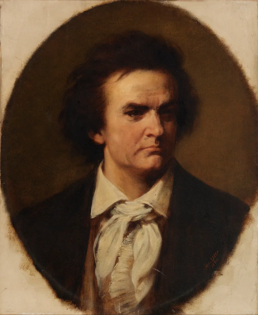 Ludwig Van Beethoven by Henry Ulke, born Frankenstein, Germany 1821-died Washington, DC 1910