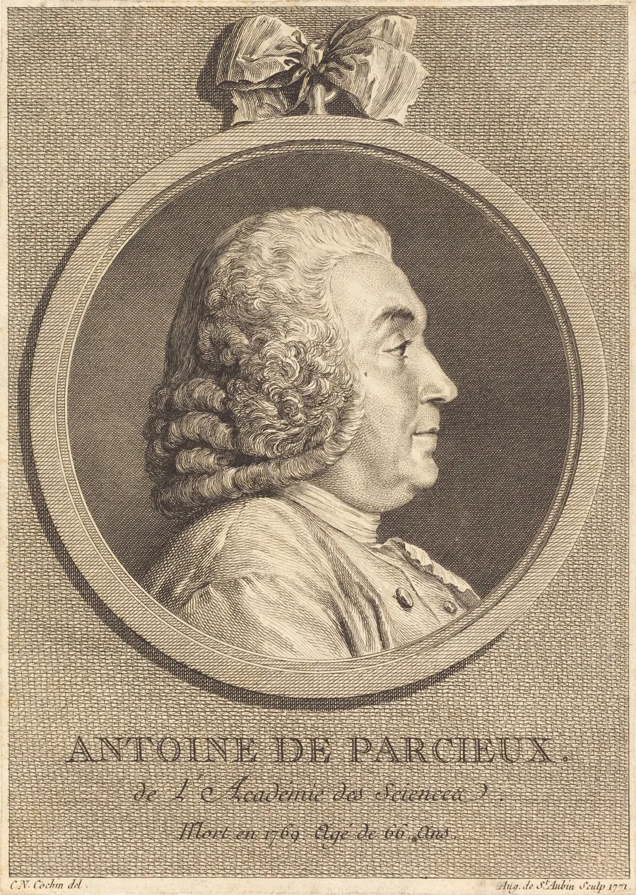 Antoine De Parcieux by Augustin de Saint-Aubin