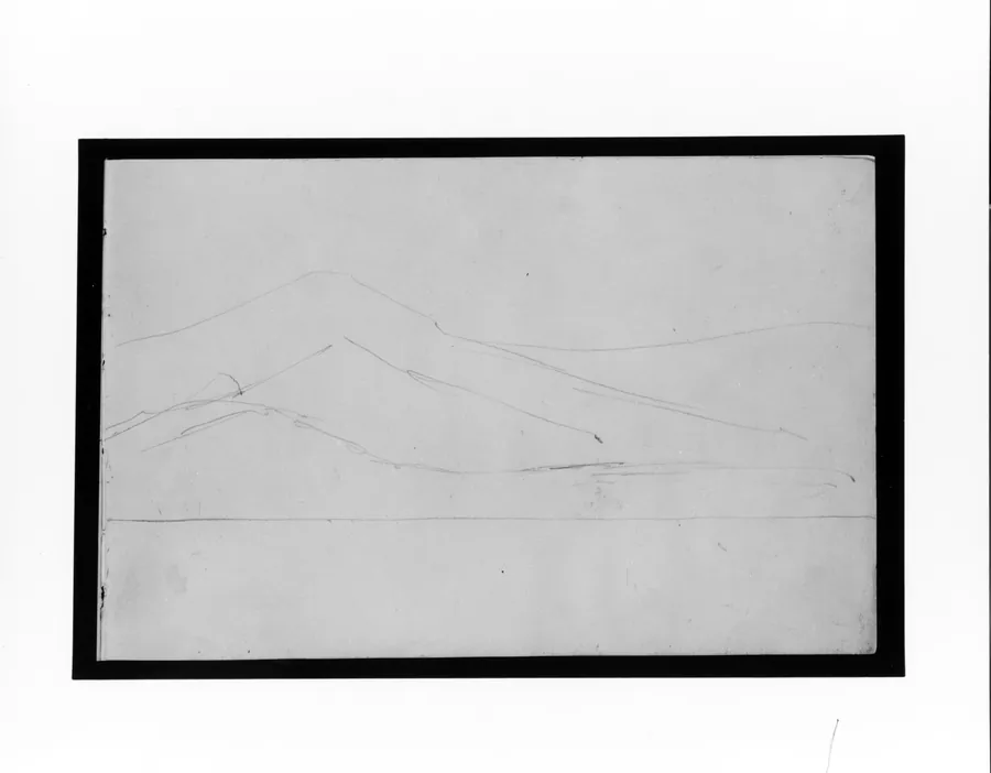 Village and Mountain (from Sketchbook) by Mary Newbold Sargent