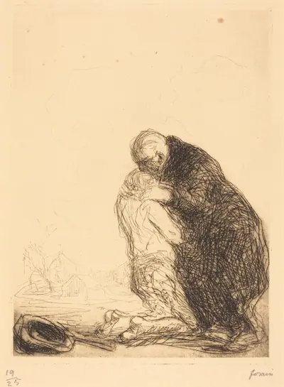 Le retour de l'enfant prodigue (3e planche) (The Return of the Prodigal Son) (third plate)