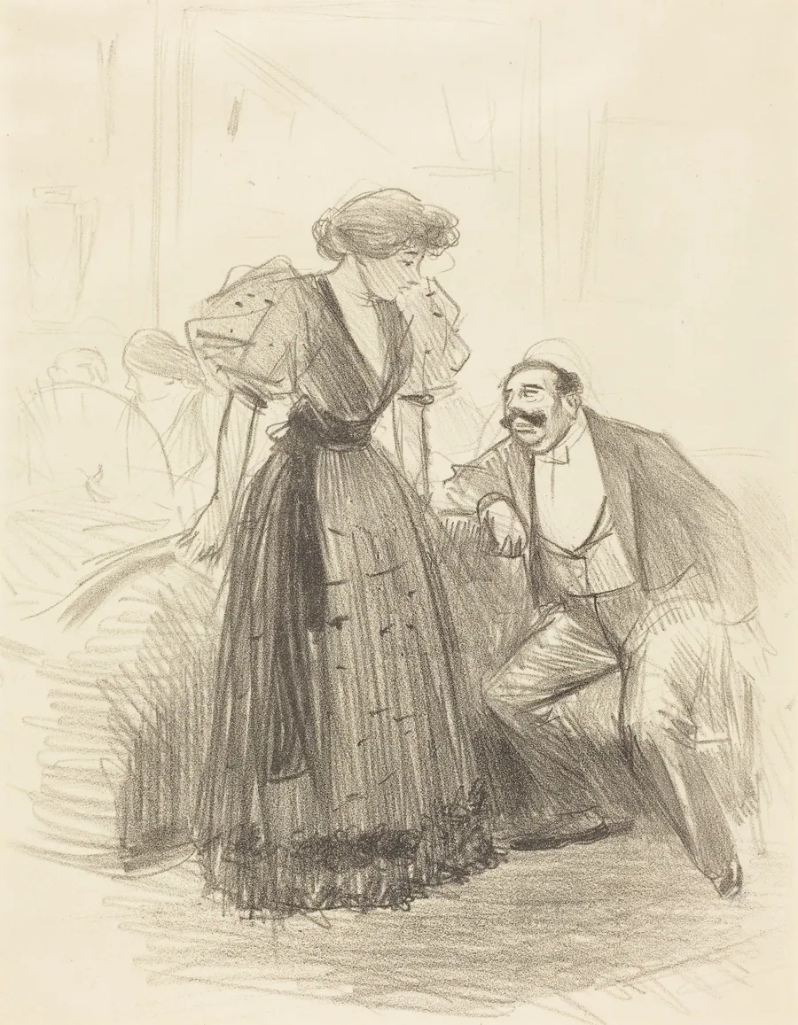 En soirée (At an Evening Party) by Jean-Louis Forain