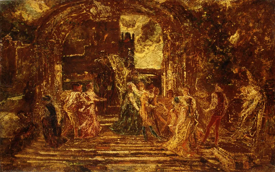 The Court of the Princess by Adolphe Monticelli